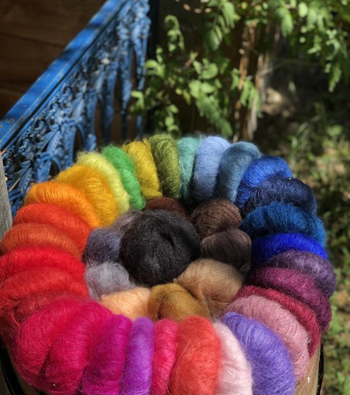 Pelote Mohair et Soie Primadonna