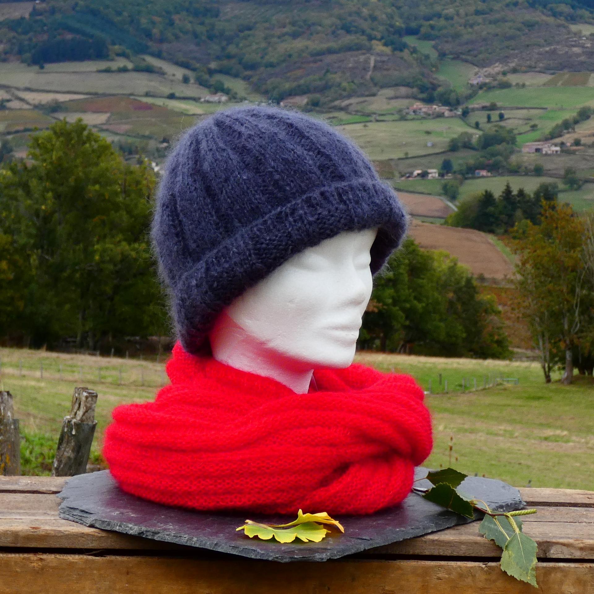 Snood Mohair vermeil