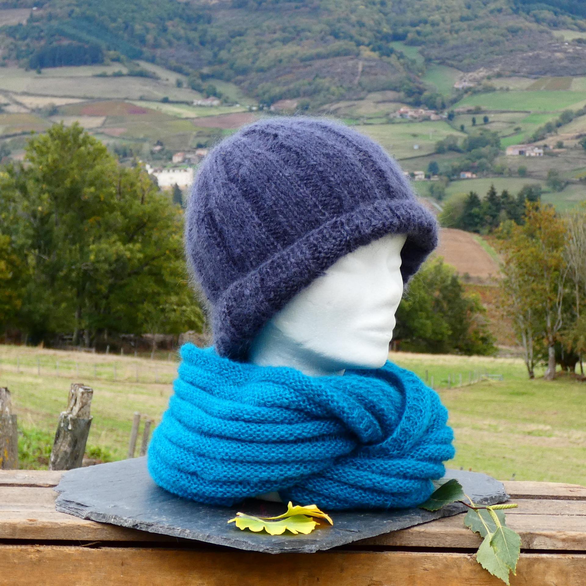 Snood Mohair lagon