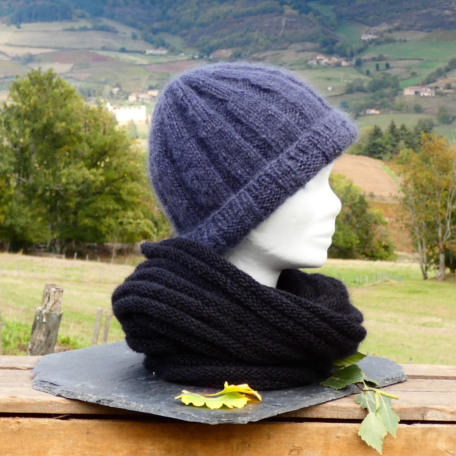 Snood Mohair noir