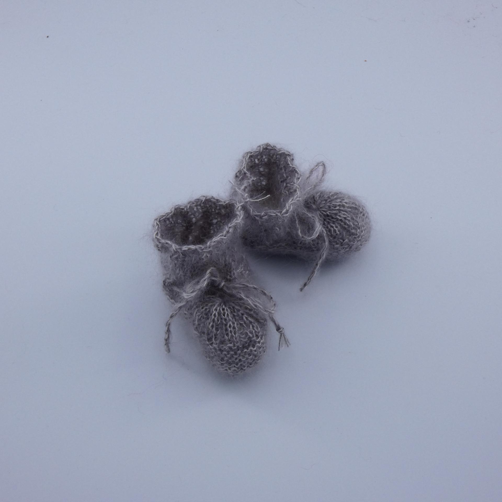 Chaussons en laine Mohair pour bébé