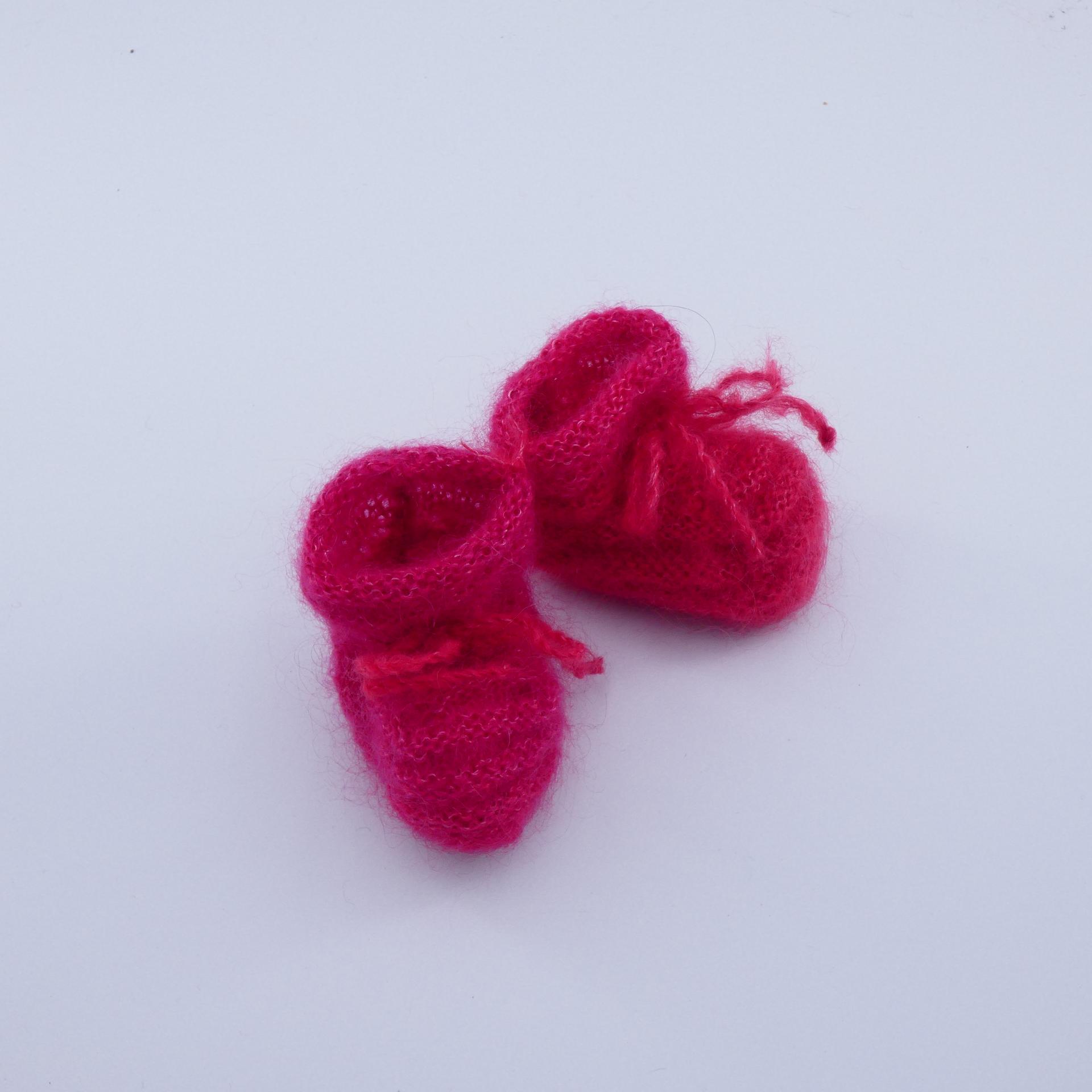 Chaussons en laine Mohair pour bébé