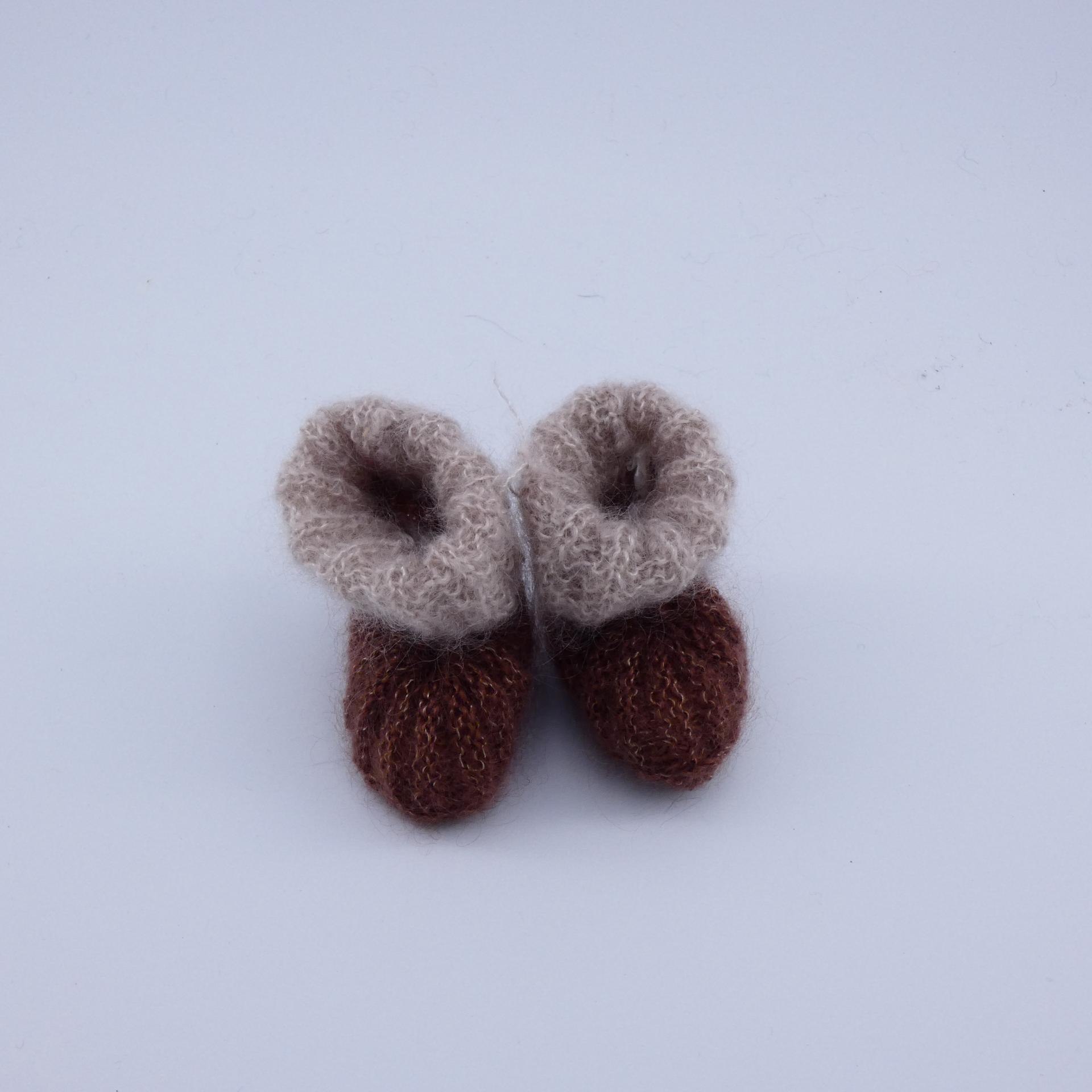 Chaussons en laine Mohair pour bébé