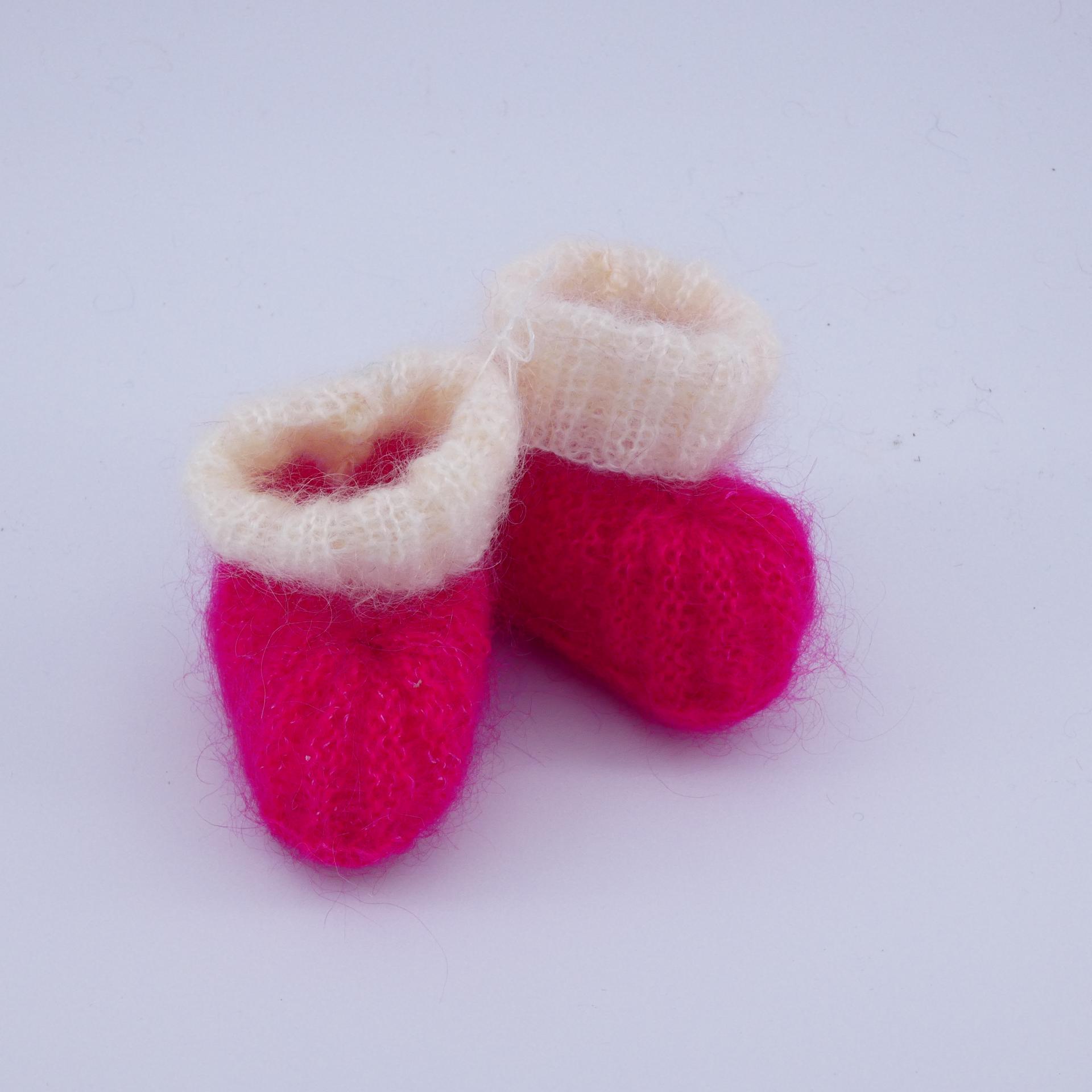 Chaussons en laine Mohair pour bébé