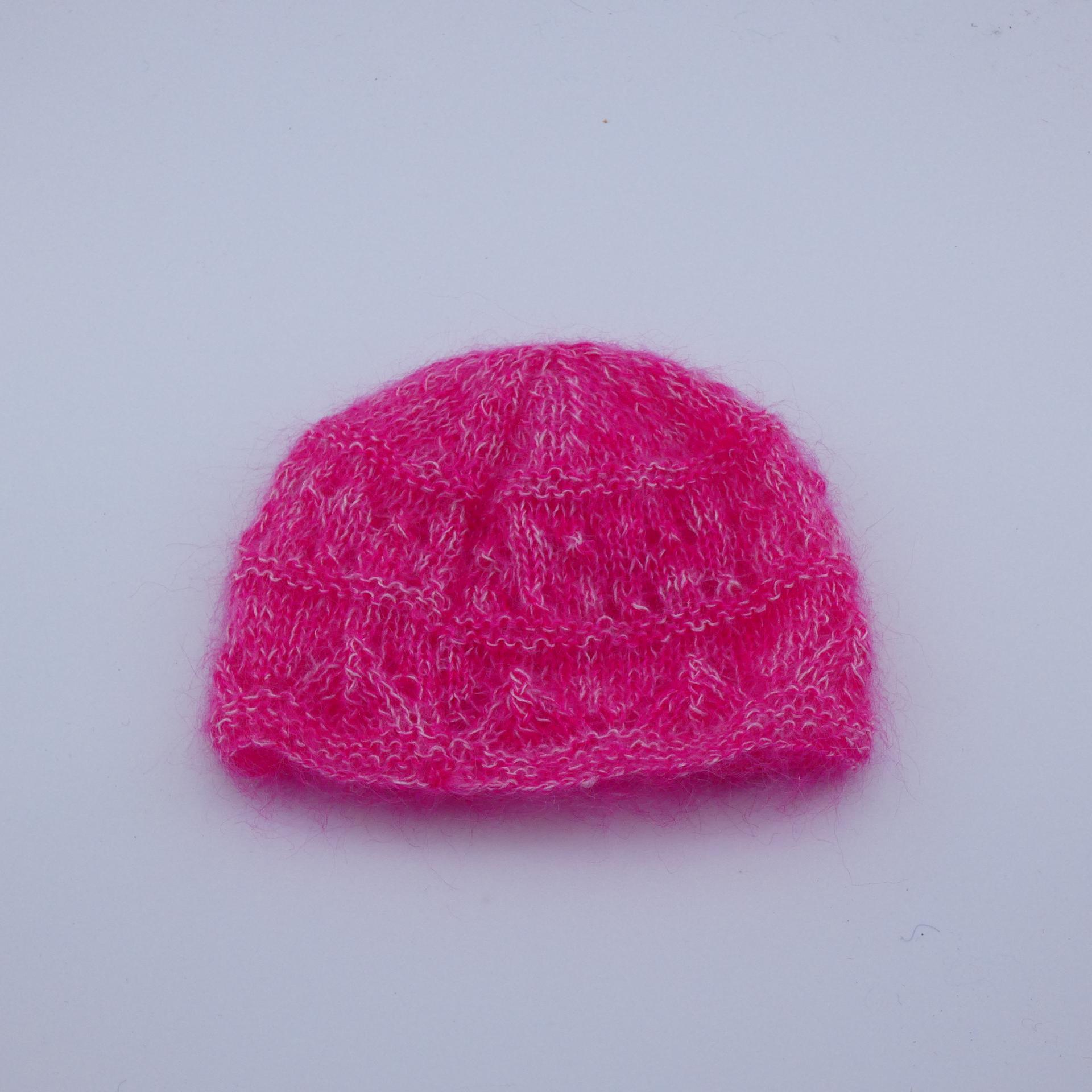 Bonnet en laine Mohair pour bébé