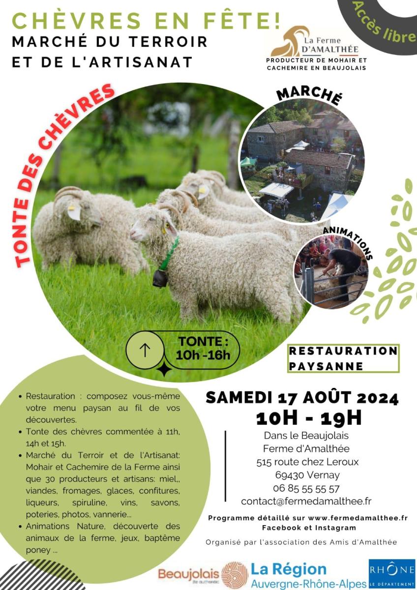 Porte ouverte 17 aout 2024 - Chèvres en fête à la Ferme d'Amalthée