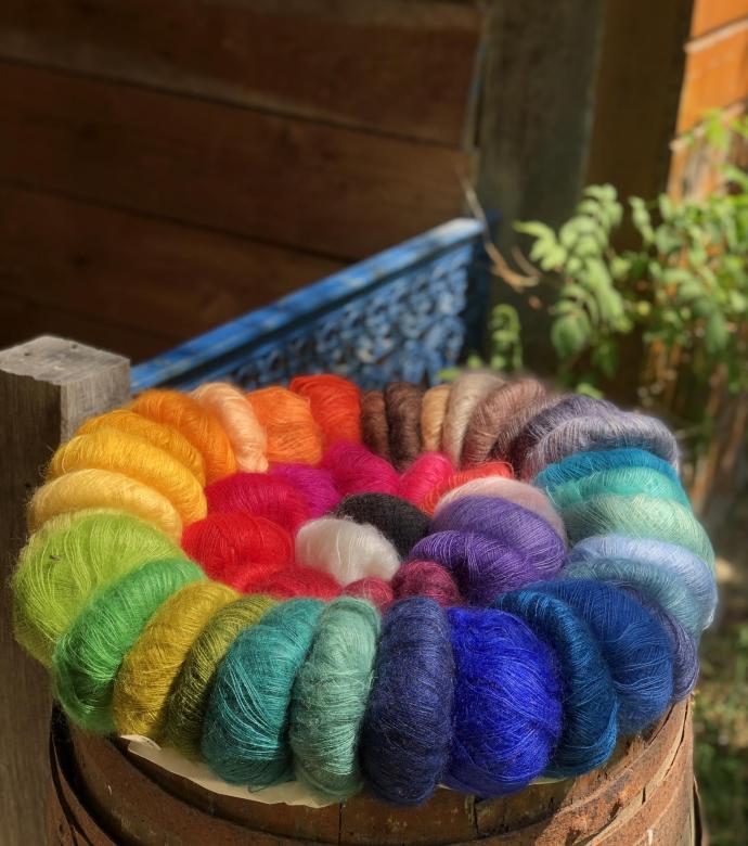 Pelote Mohair et Soie Élégance
