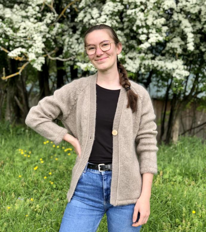 Gilet volupté mohair et soie