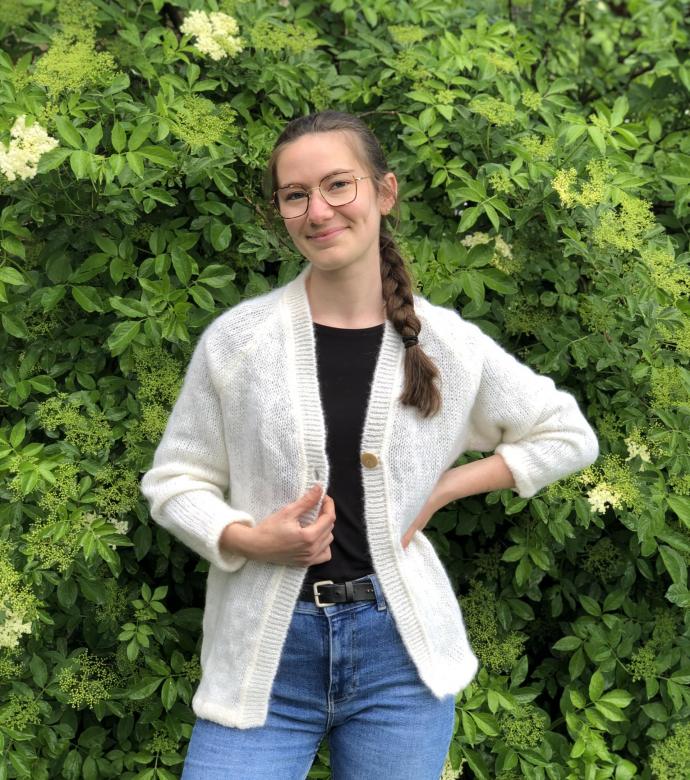 Gilet volupté mohair et soie