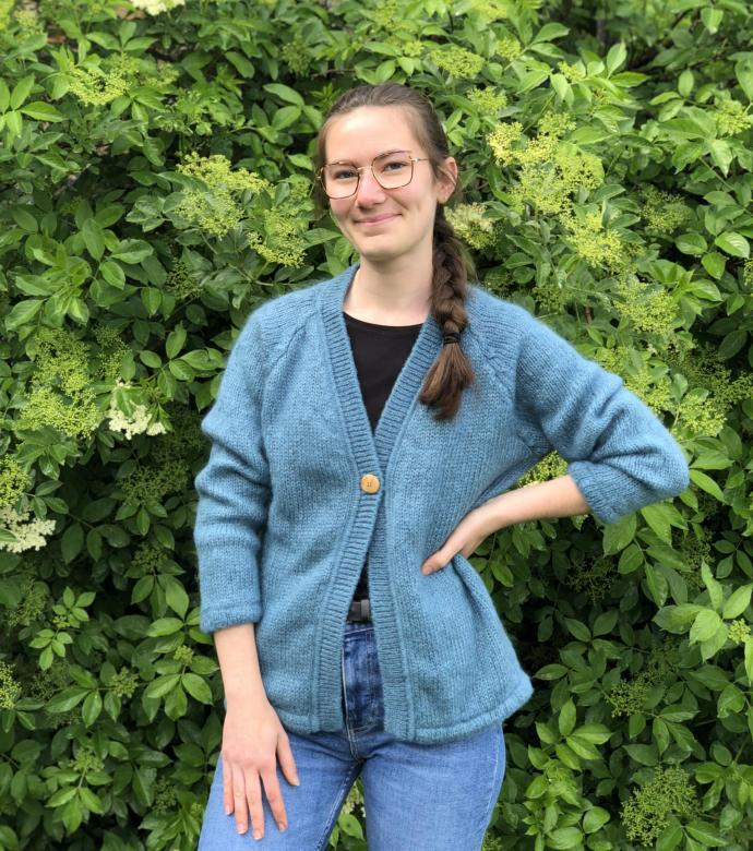 Gilet volupté mohair et soie