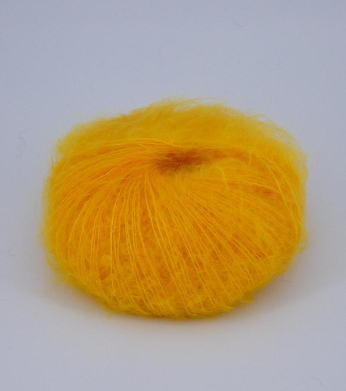 Pelote laine Mohair Primadonna jaune d'or