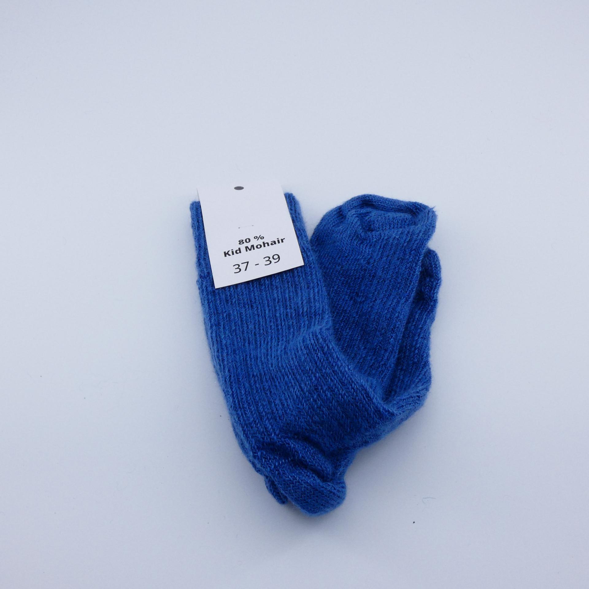 Chaussettes courtes en laine mohair paon