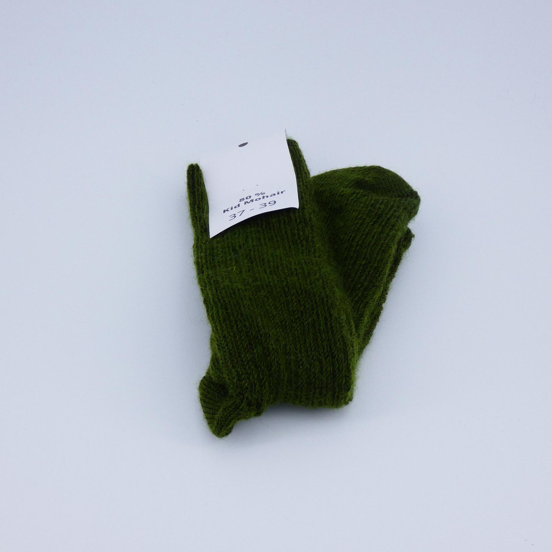 Chaussettes courtes uni laine mohair mousse