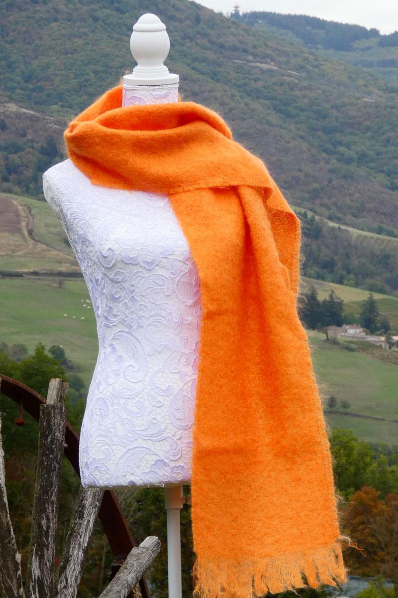 Grande écharpe Mohair maille