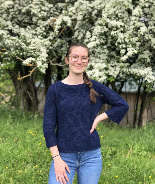 Pull dentelle mohair et soie