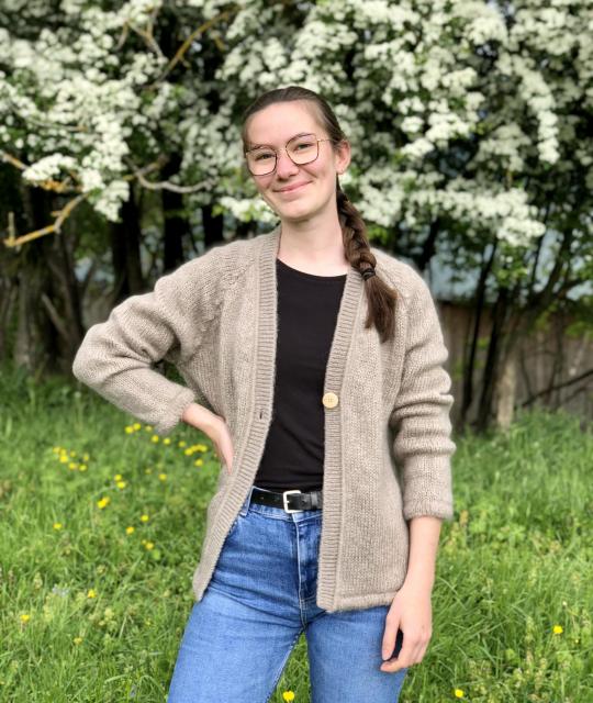 Gilet volupté mohair et soie