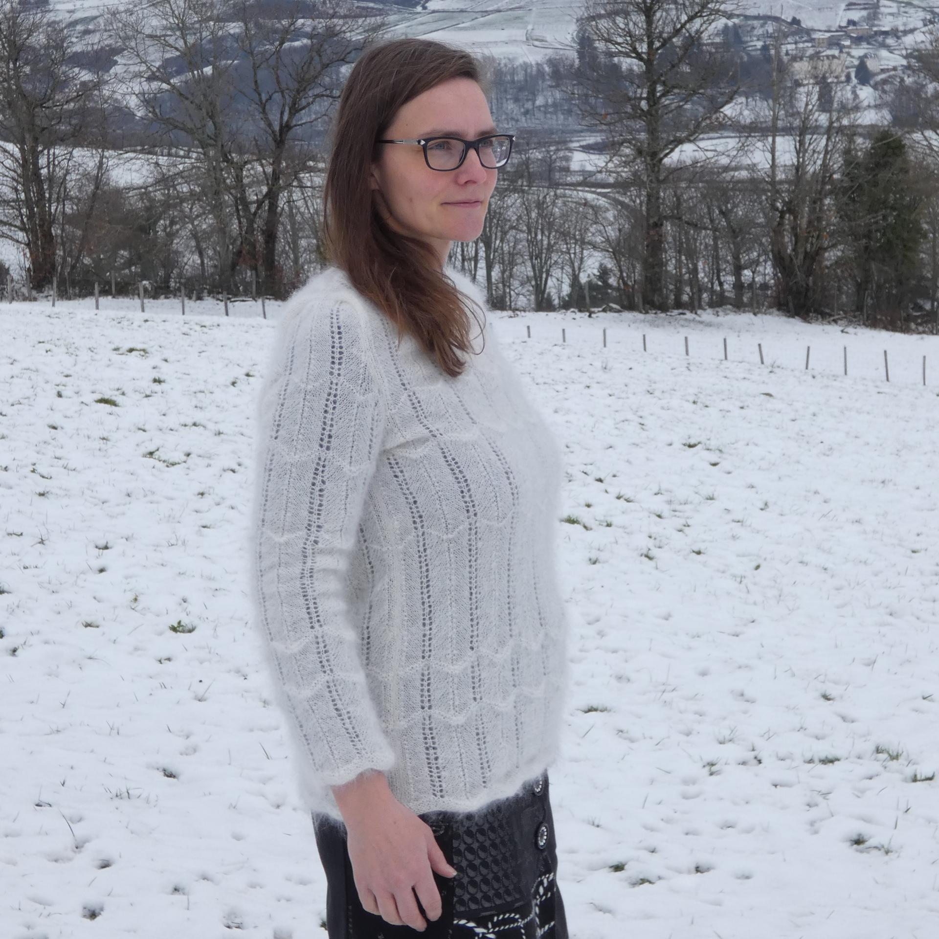 Pull Juliénas Mohair écru