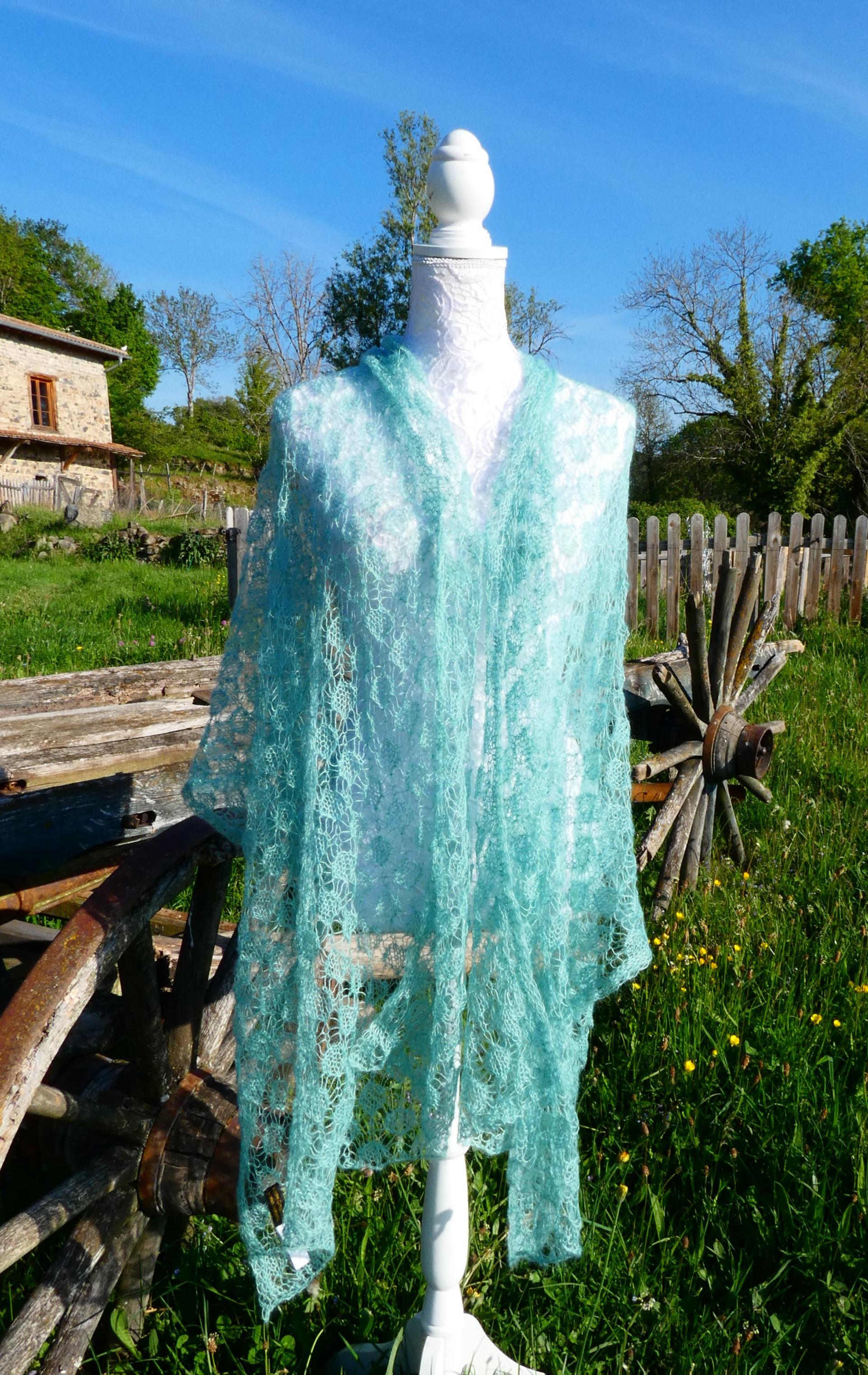 Etole tricot Mohair sauge