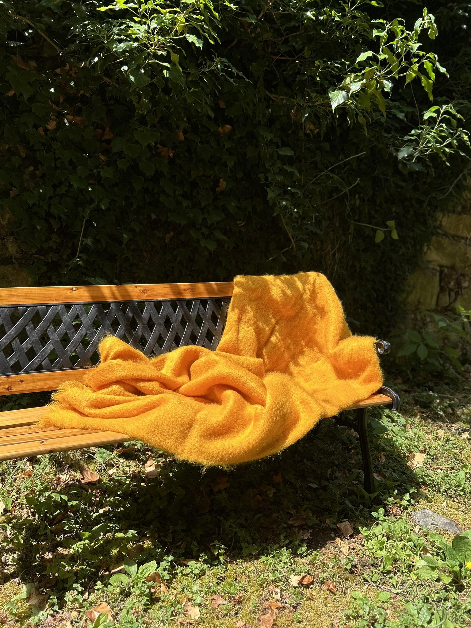 Plaid Mohair Uni 140cm*180cm