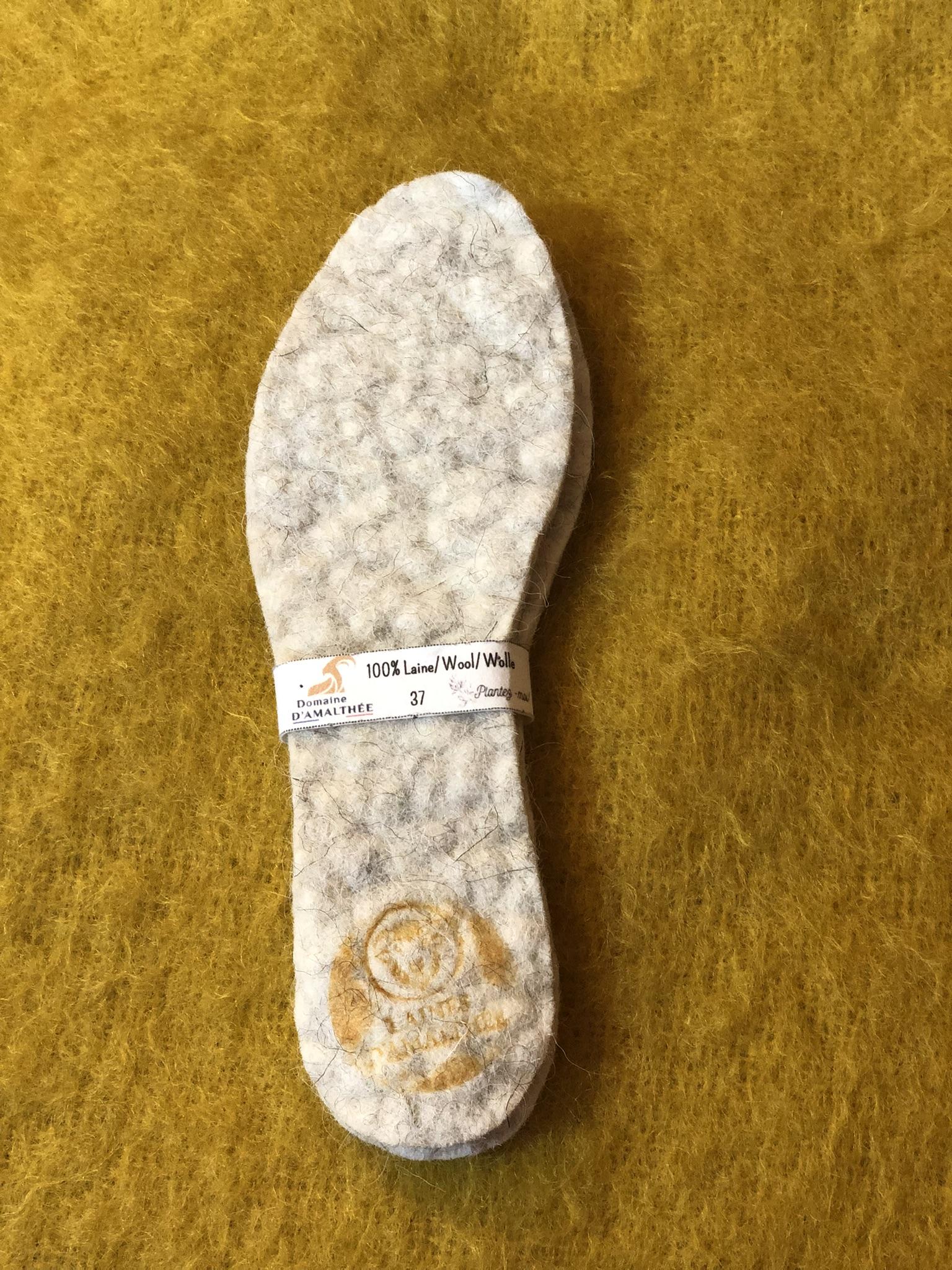 Semelles en laine feutrée
