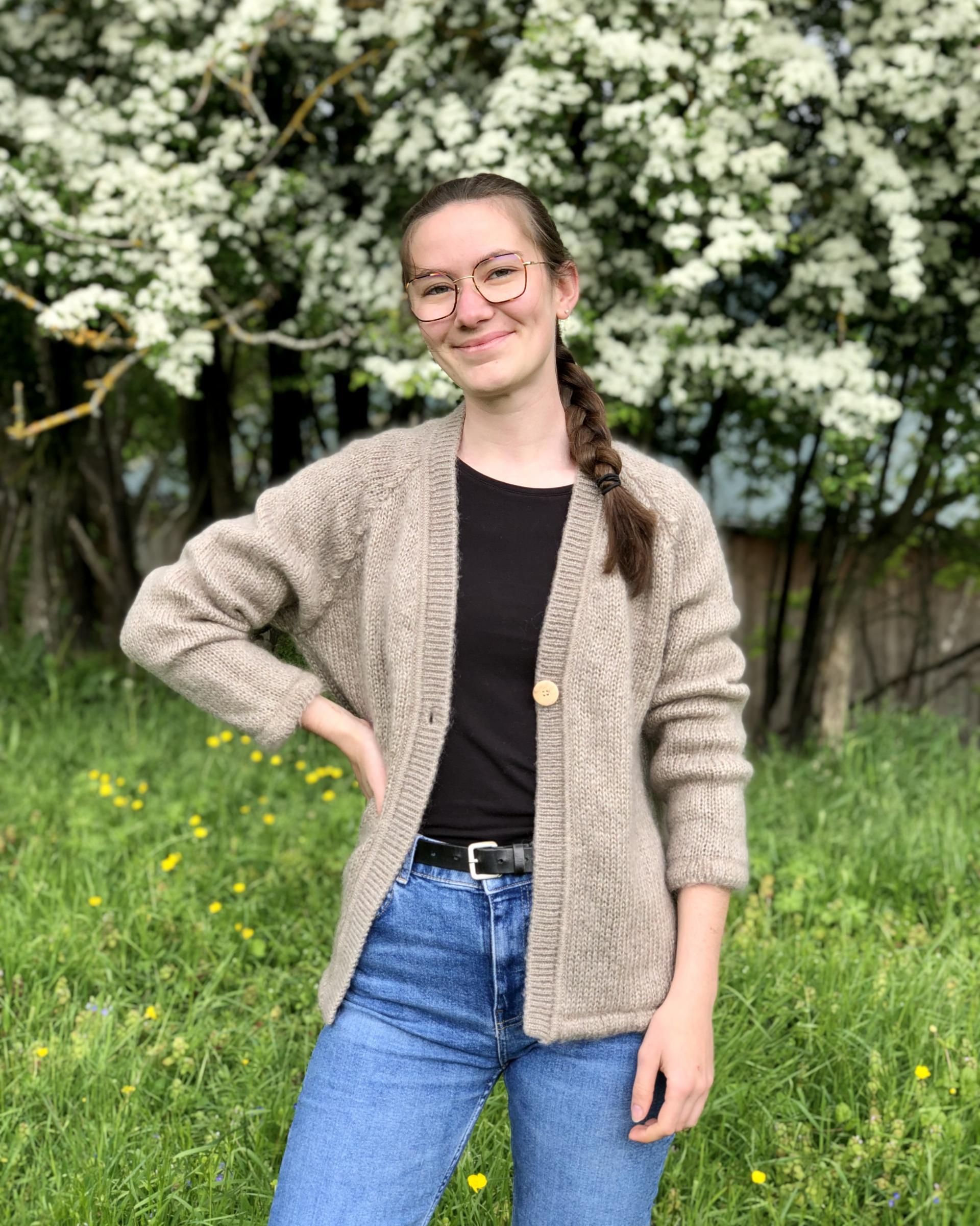 Gilet volupté mohair et soie
