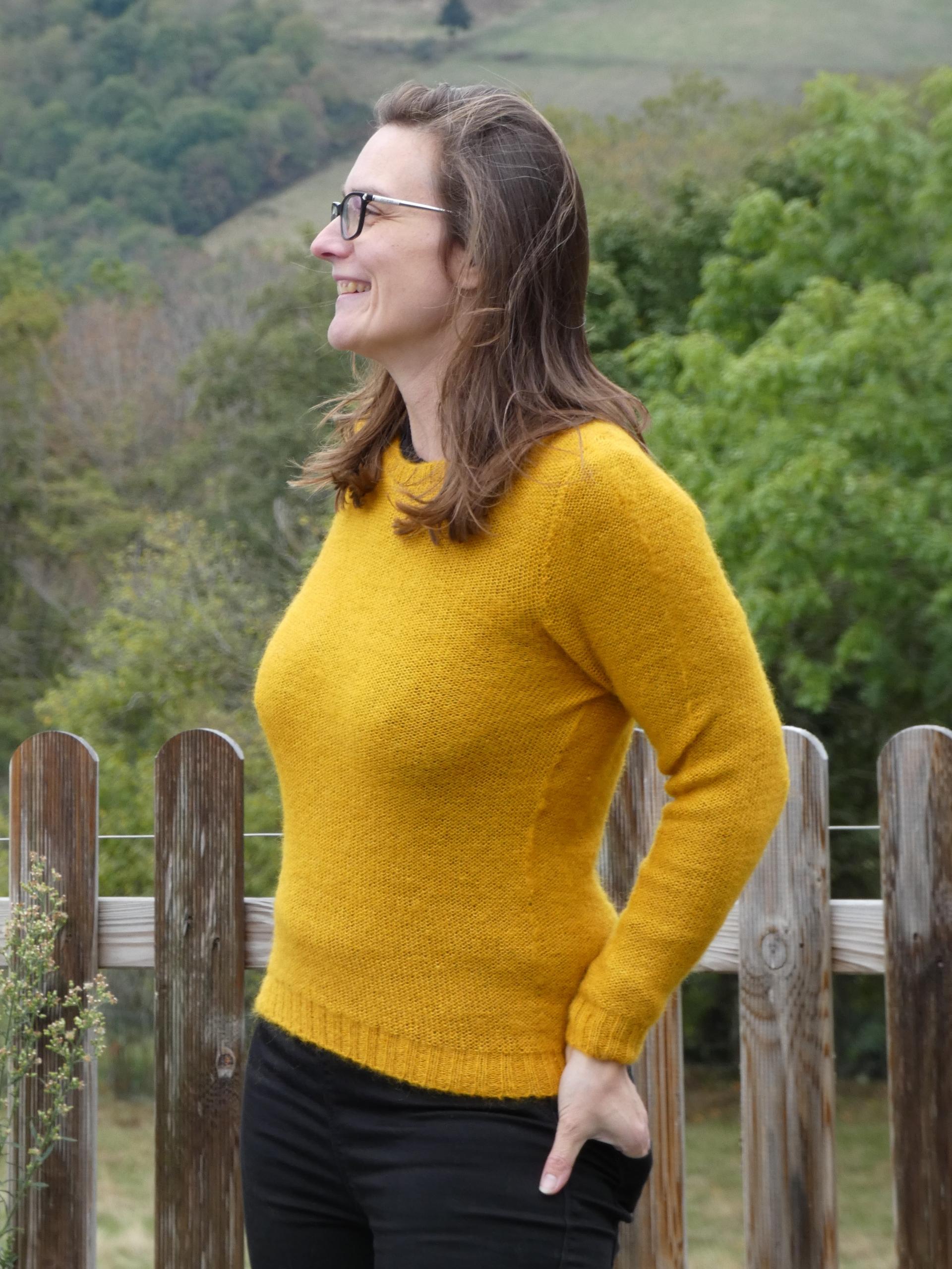 Pull sportswear Mohair mangue