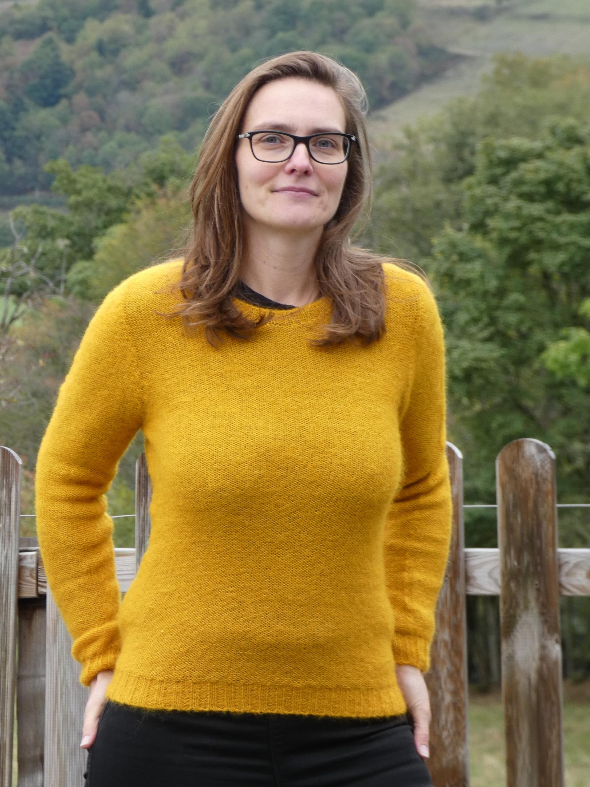 Pull sportswear Mohair mangue