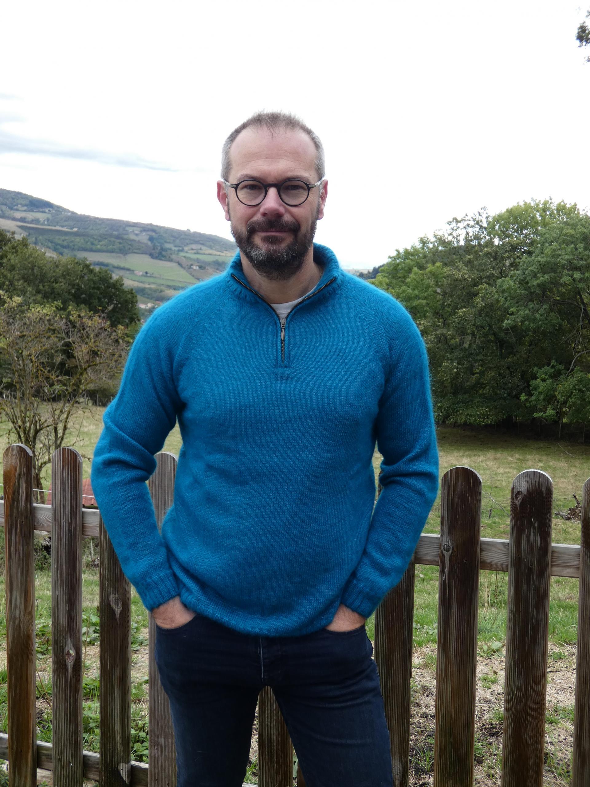 Pull Homme Zippé Mohair Élégance