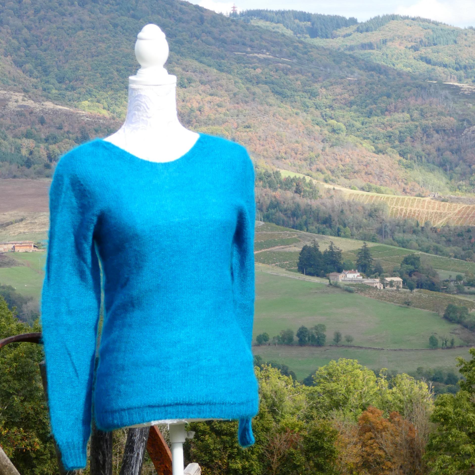 Pull sportswear Mohair caraïbes