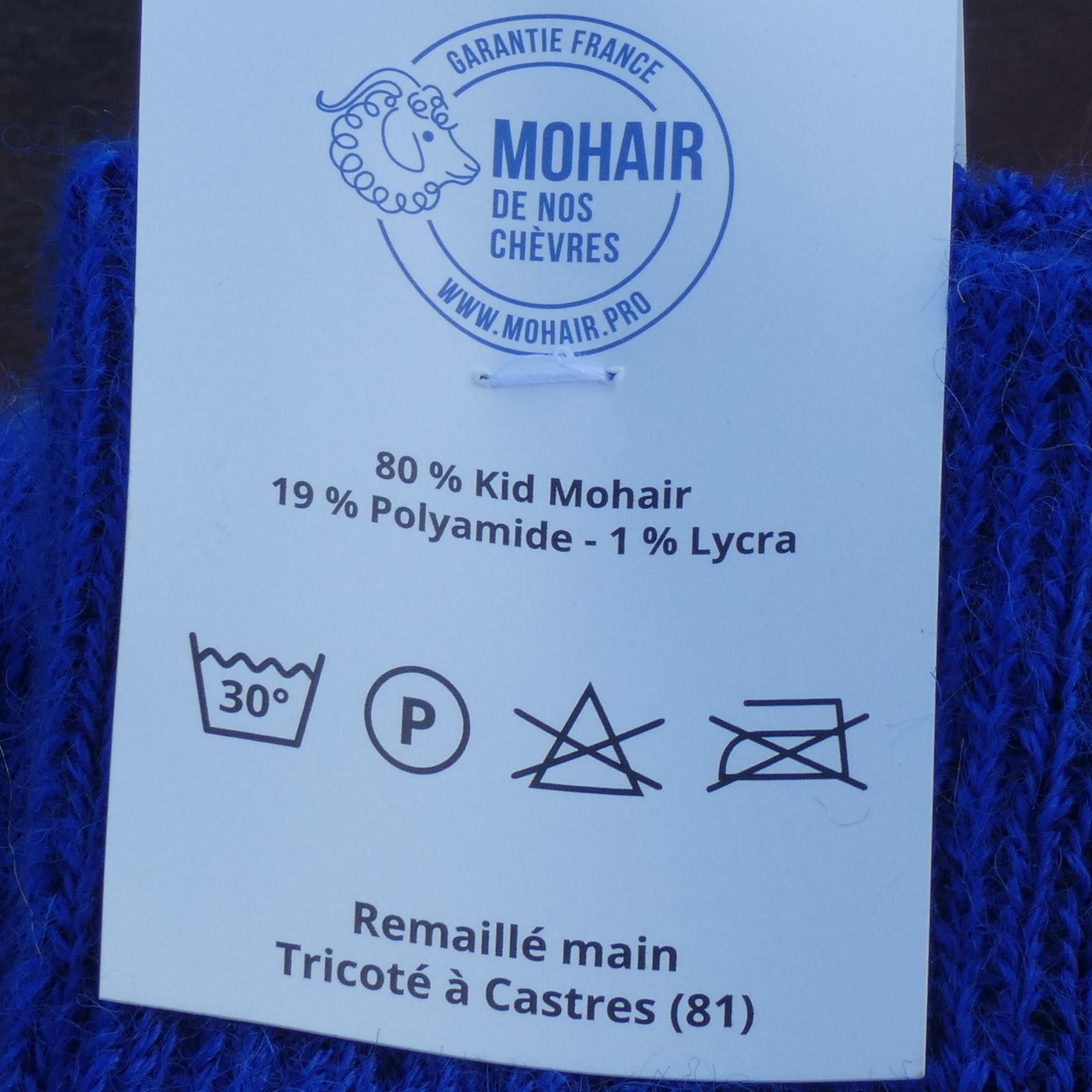 étiquette chaussettes en laine courte 1