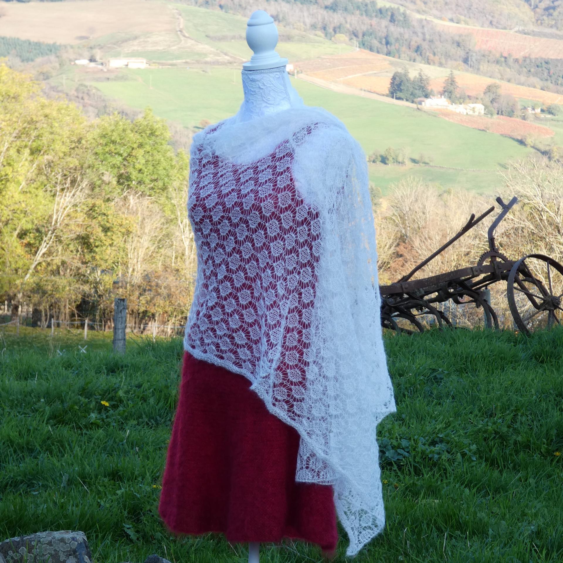 Etole tricot Mohair écru