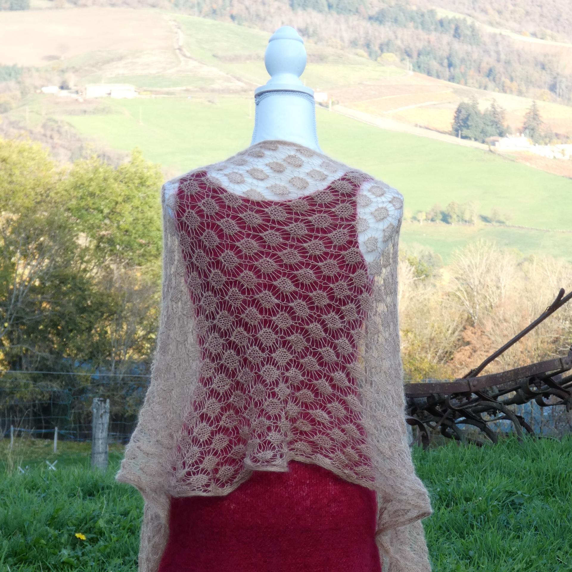 Etole tricot Mohair beige