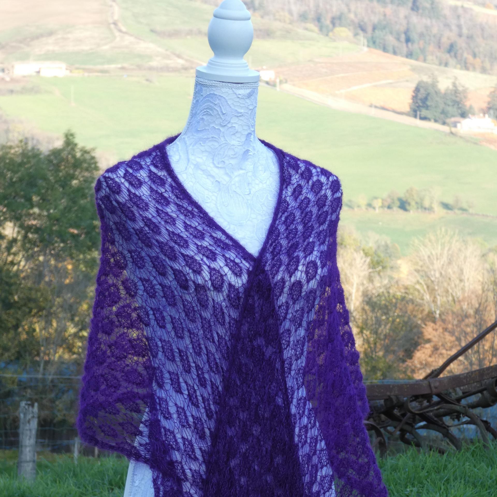 Etole tricot Mohair cardinal