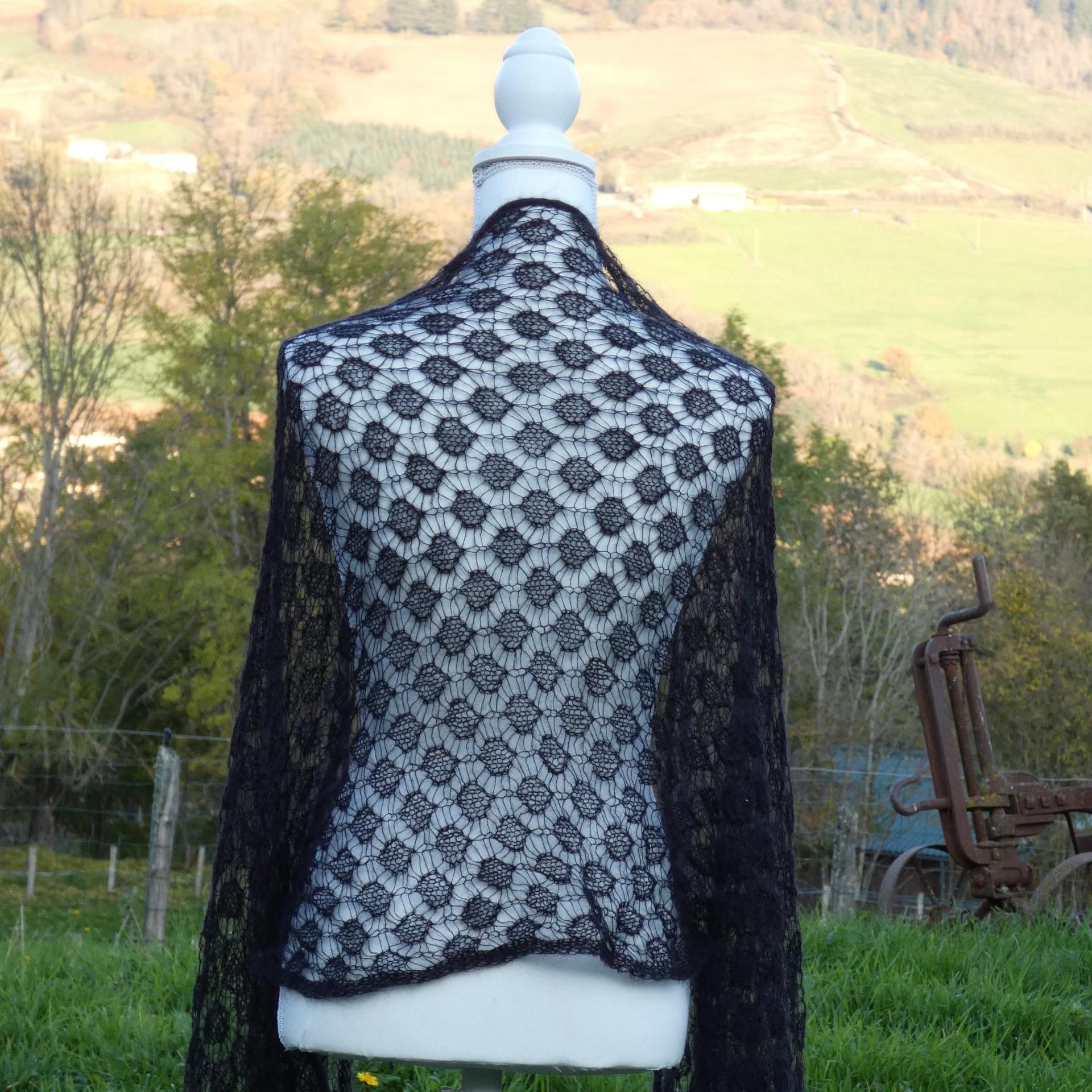 Etole tricot Mohair noir