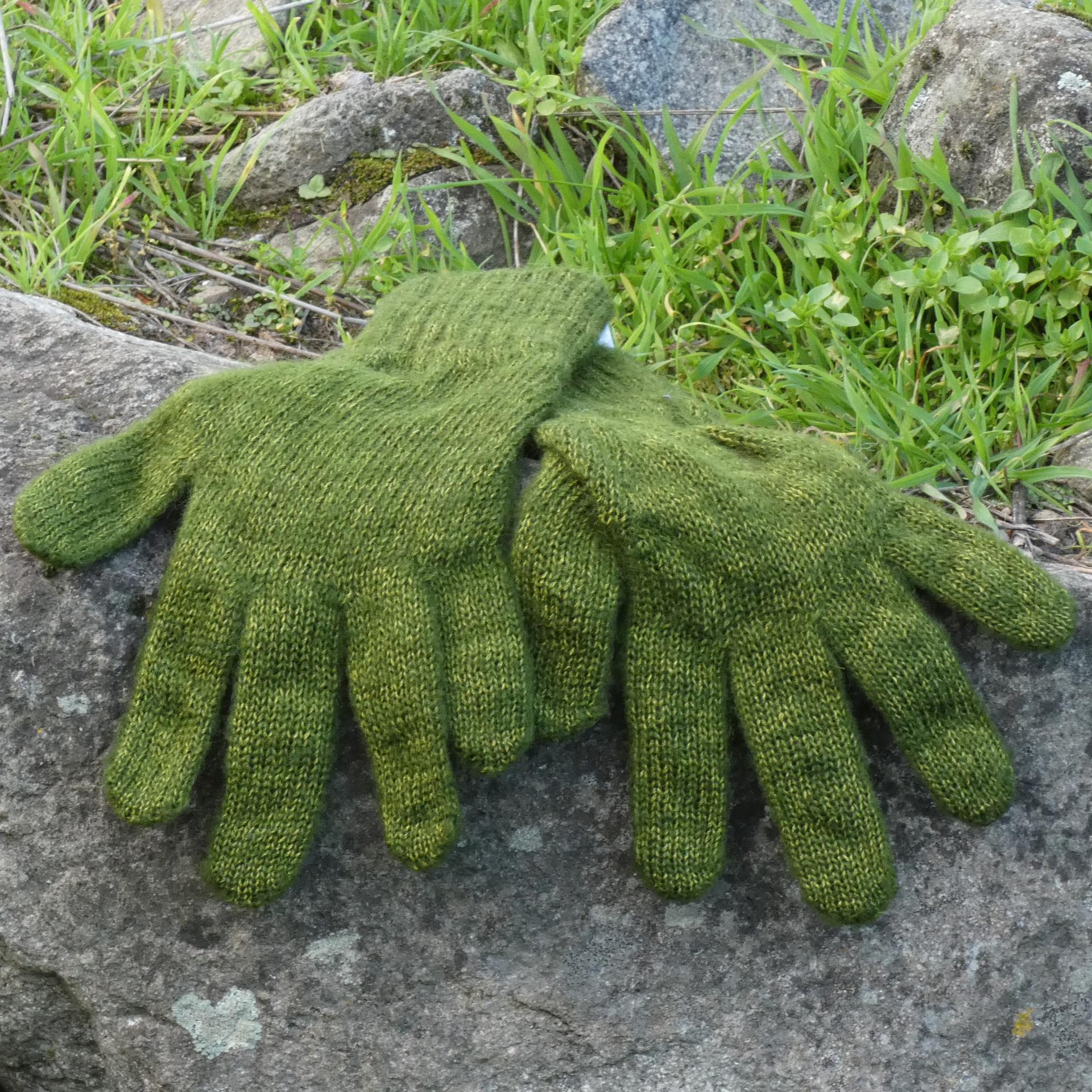 Gants laine Mohair mousse
