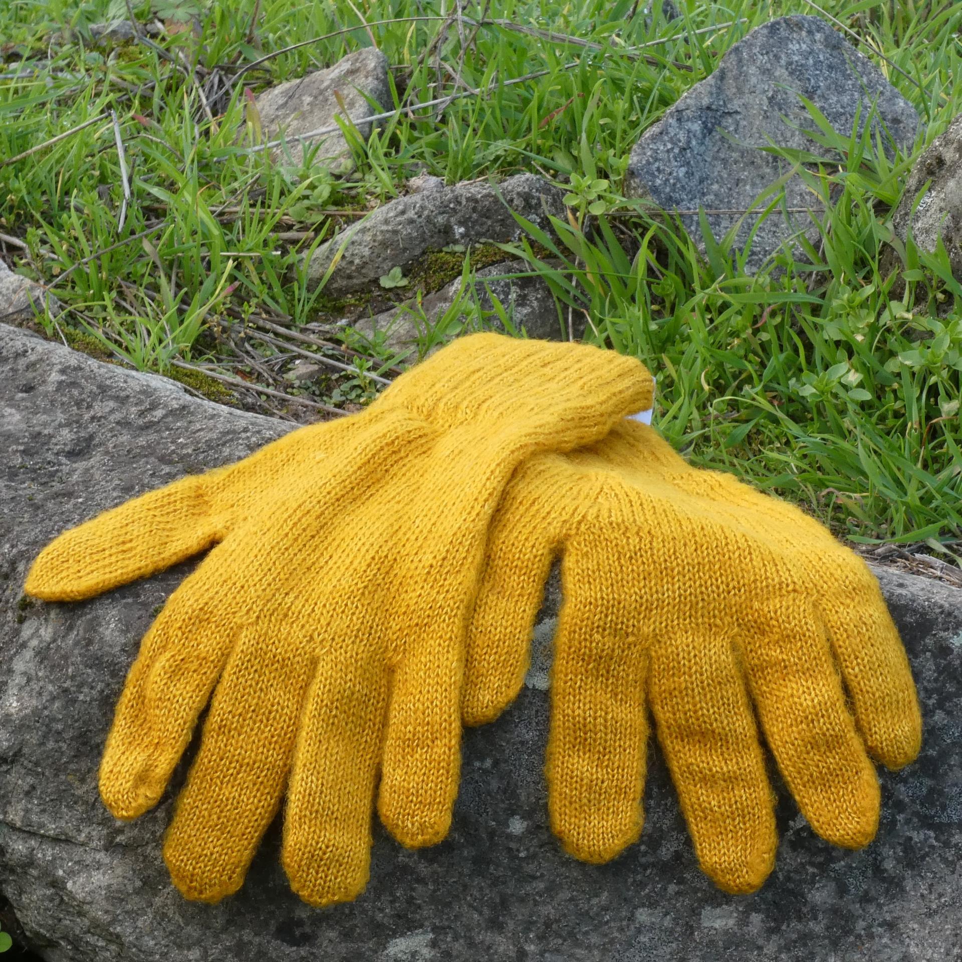 Gants laine Mohair mangue