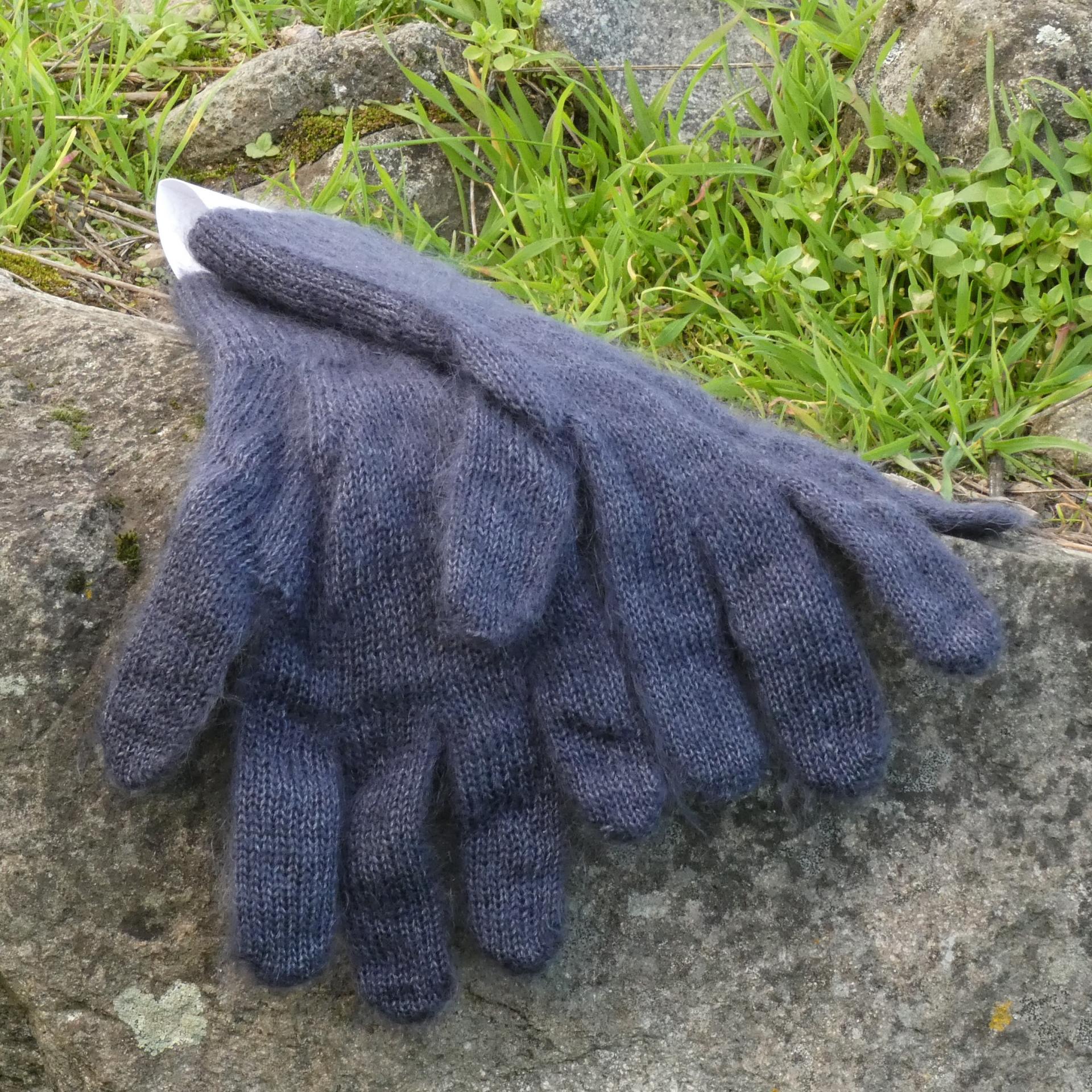 Gants laine Mohair orage