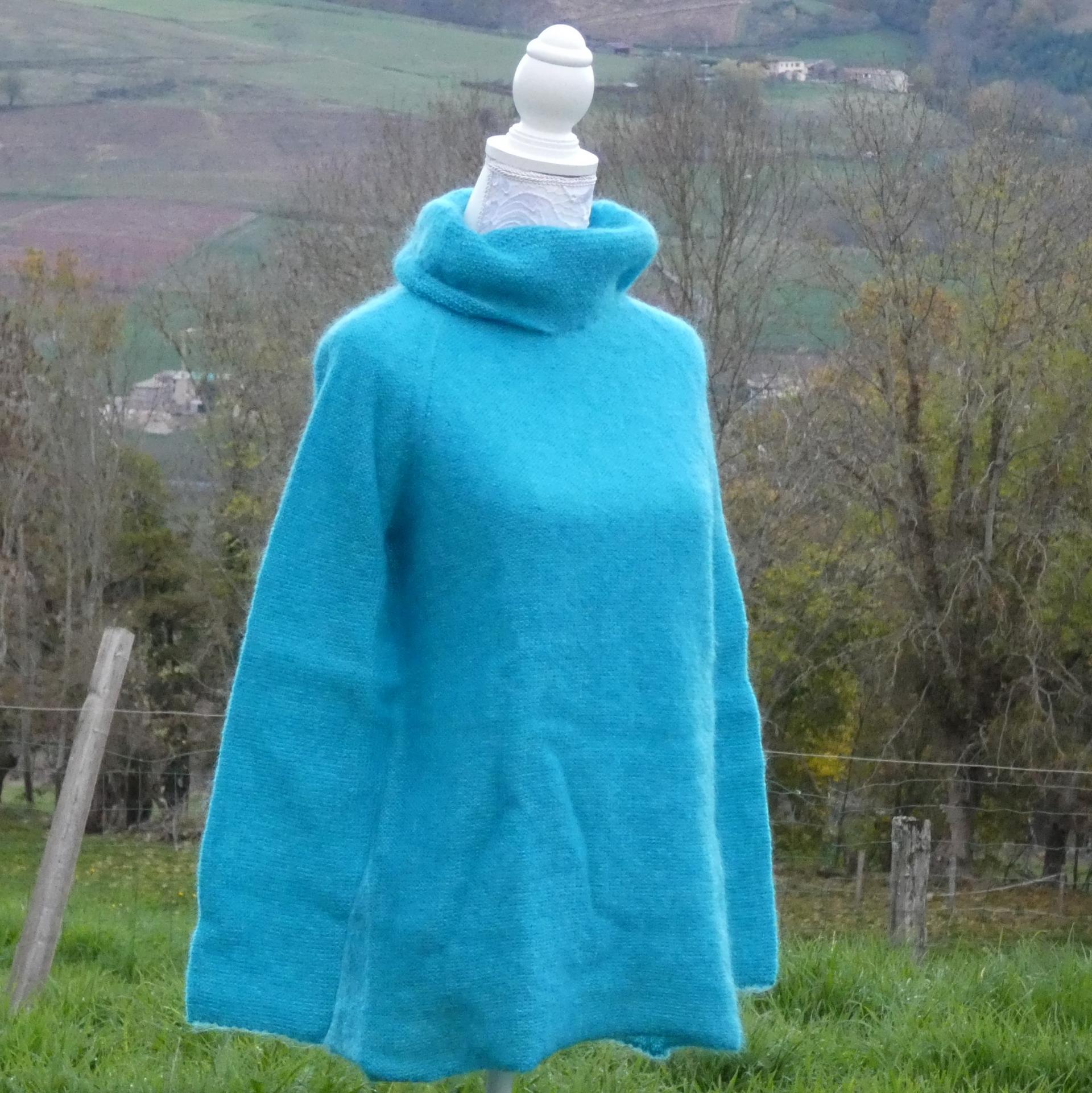 Pull tunique Mohair boule caraïbes