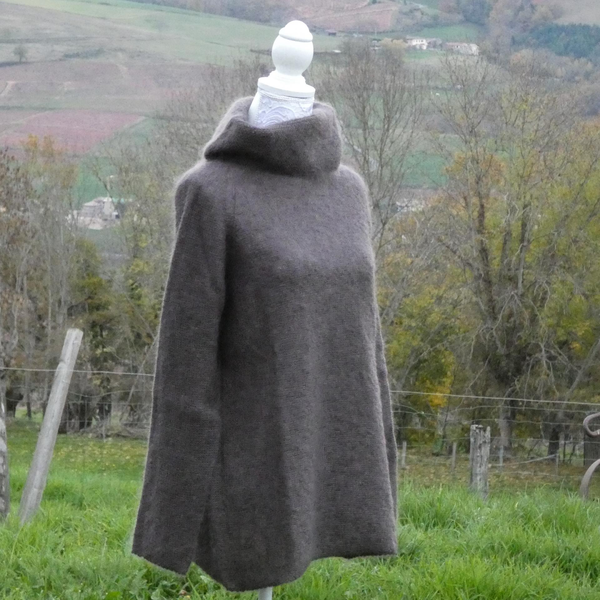 Pull tunique Mohair boule chevêche