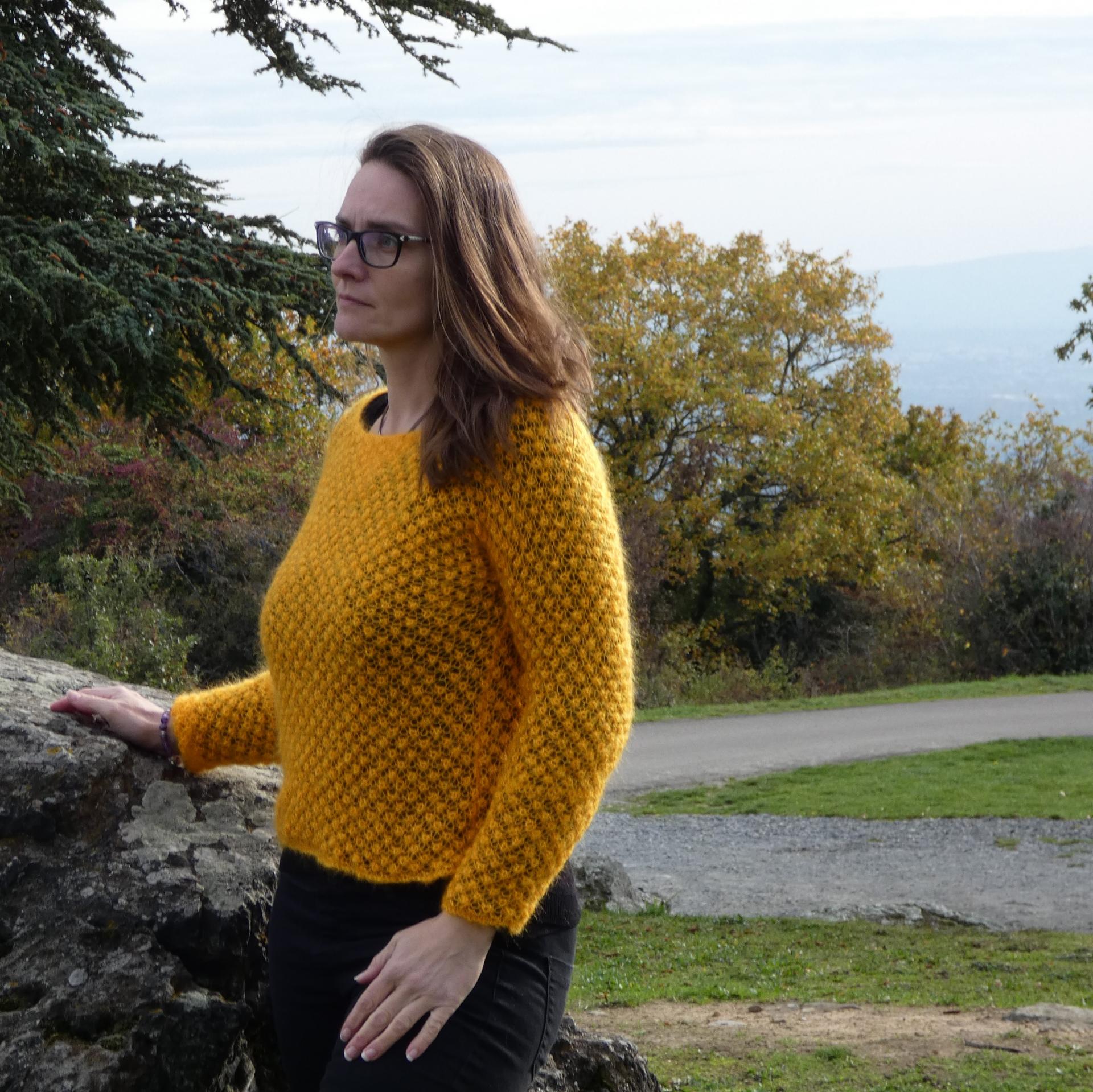 Pull Astrakan Mohair soleil