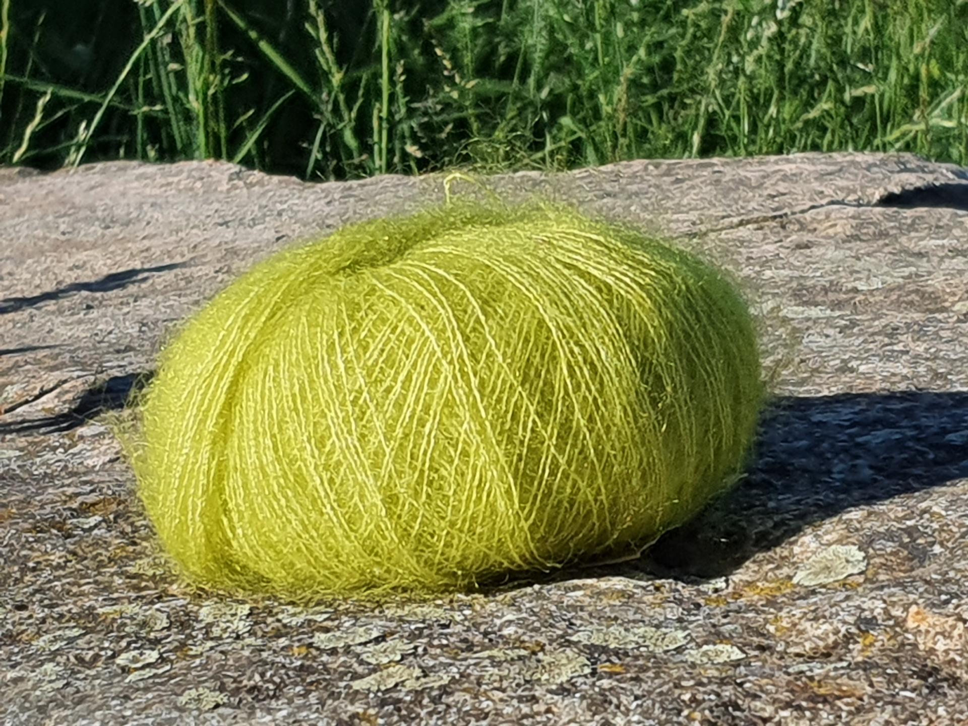 Pelote laine Mohair Elégance chartreuse