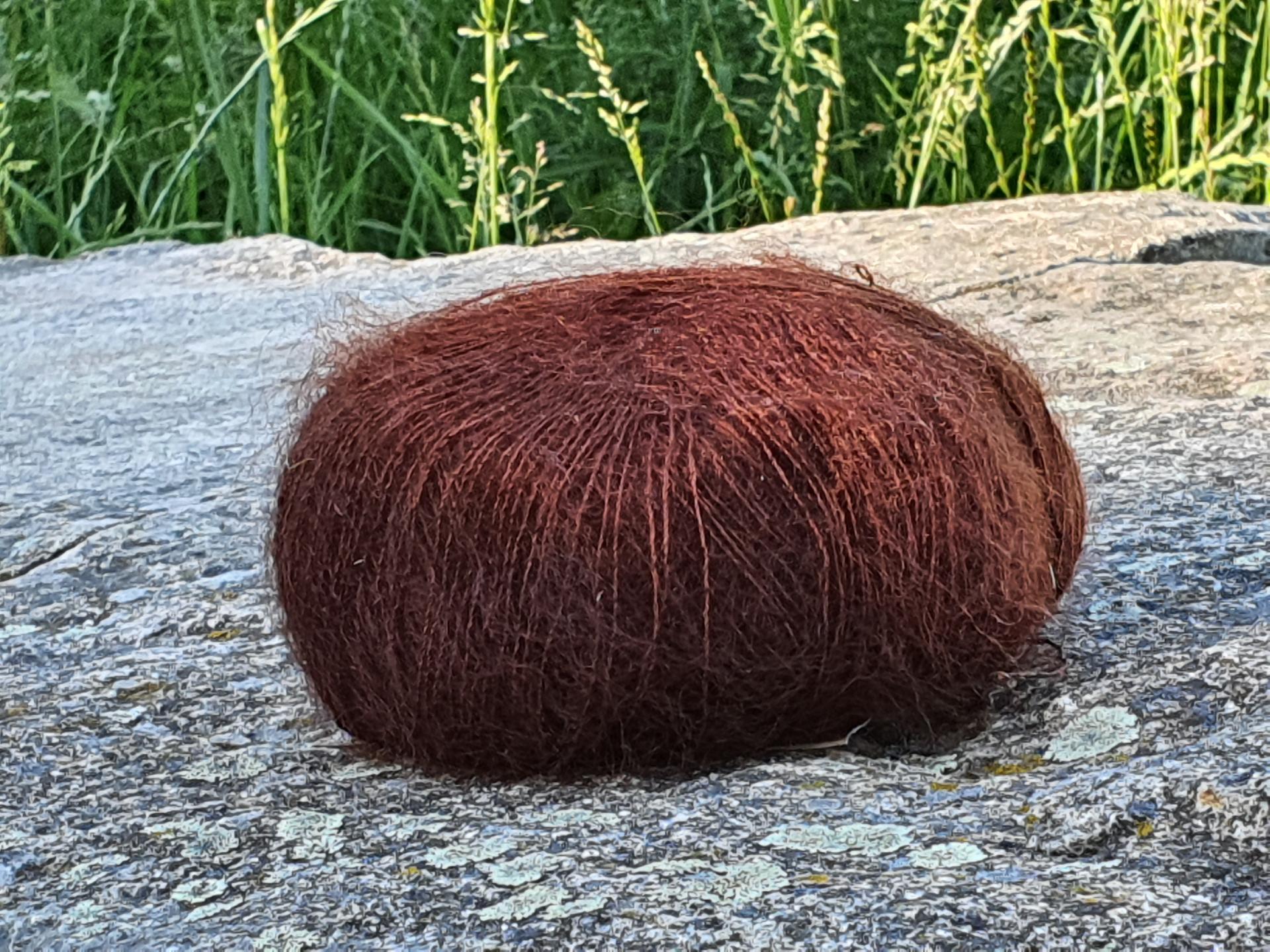 Pelote laine Mohair Elégance châtaigne