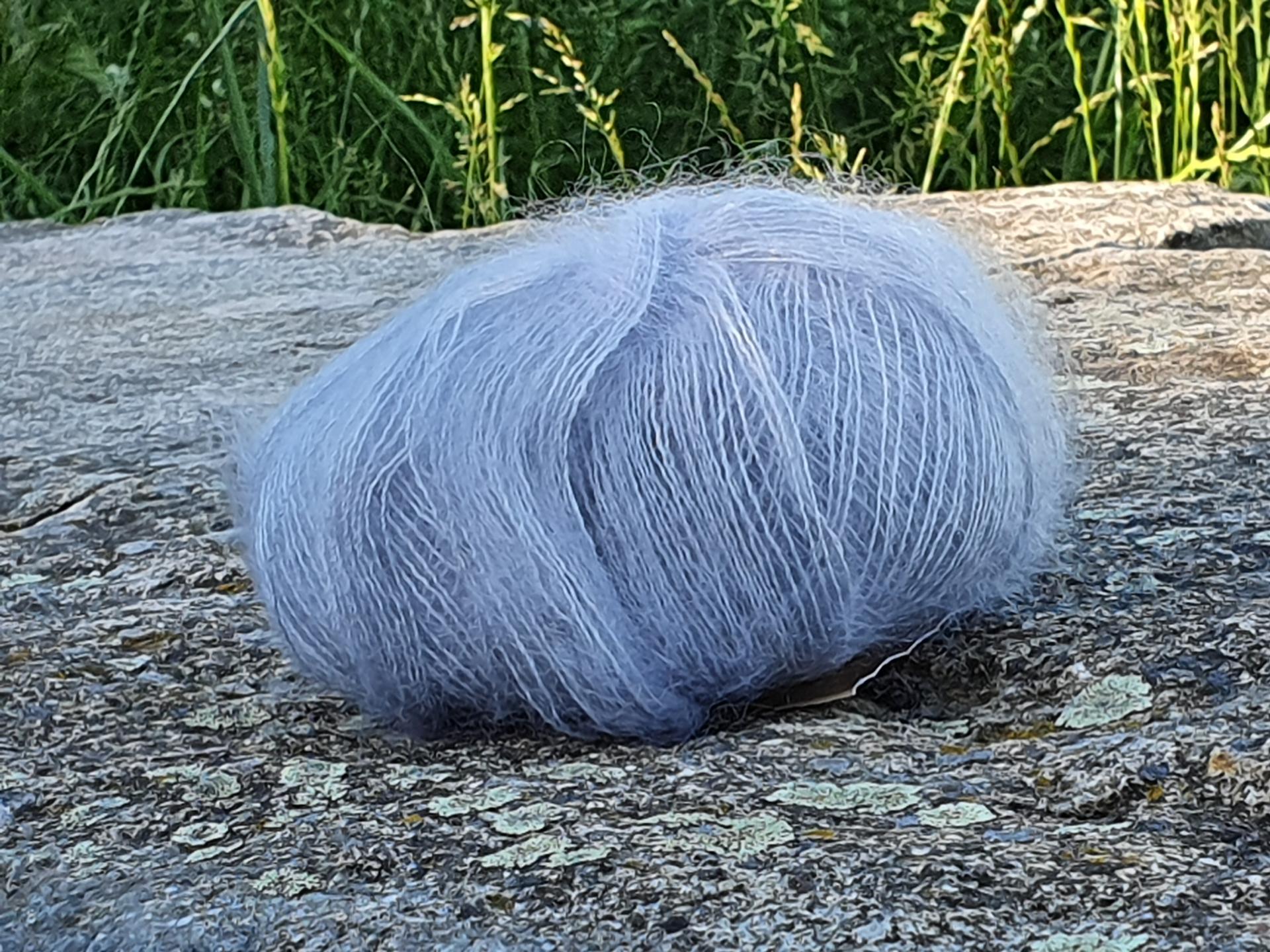 Pelote laine Mohair Elégance gris perle