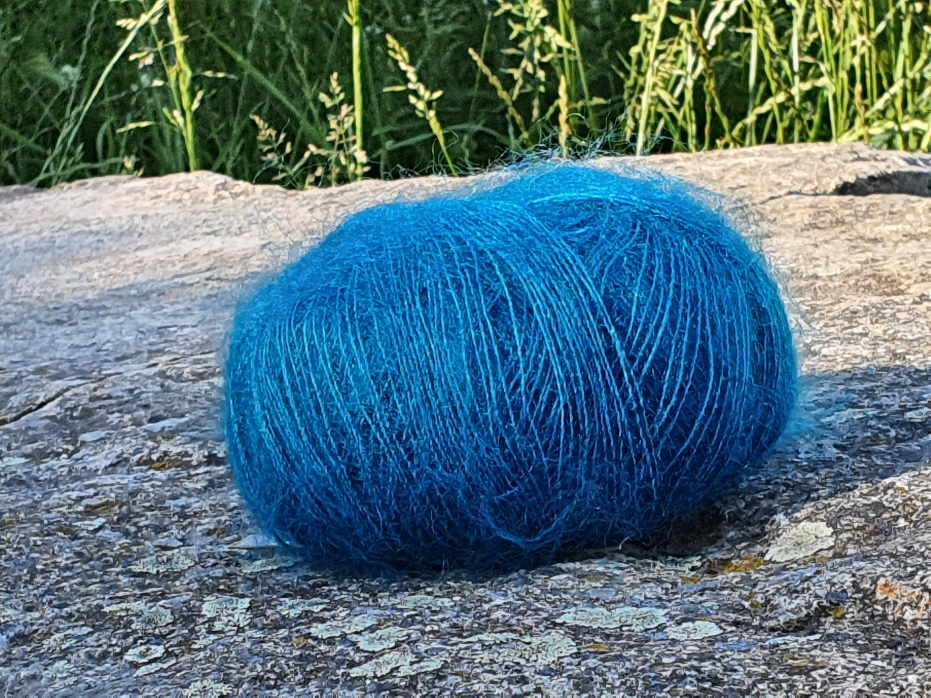 Pelote laine Mohair Elégance lagon