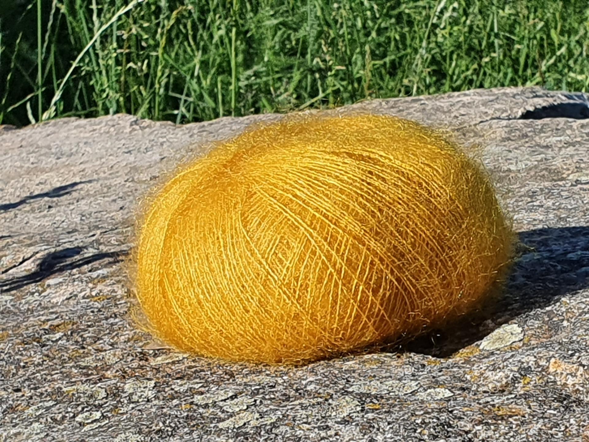 Pelote laine Mohair Elégance mangue