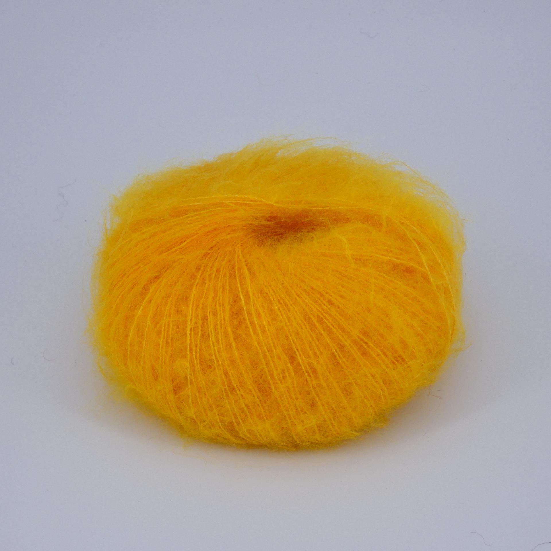 Pelote laine Mohair Primadonna jaune d'or