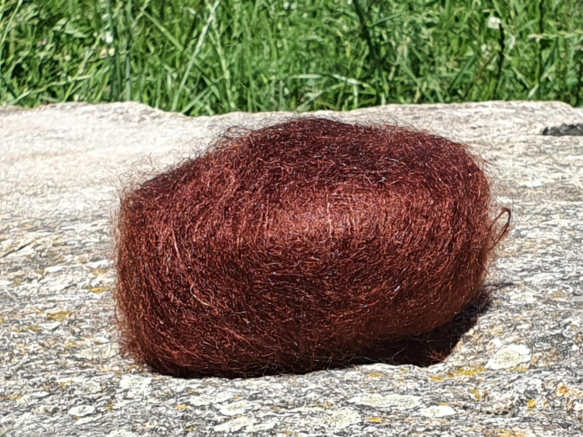 Pelote laine Mohair Primadonna châtaigne