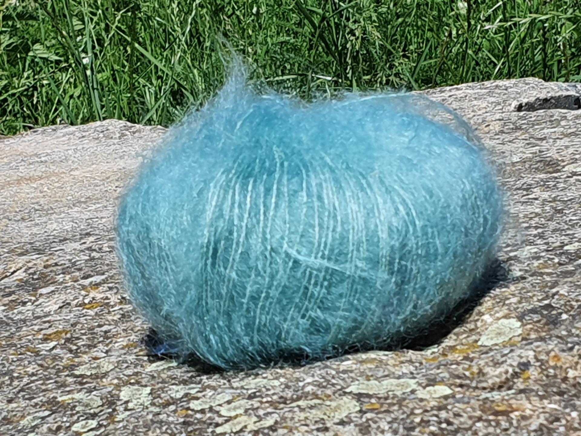 Pelote laine Mohair Primadonna glacier