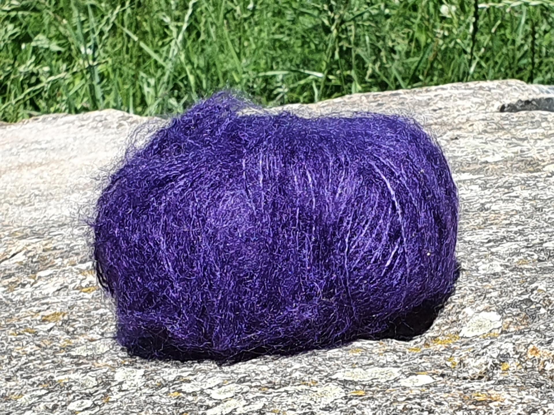 Pelote laine Mohair Primadonna myrtille