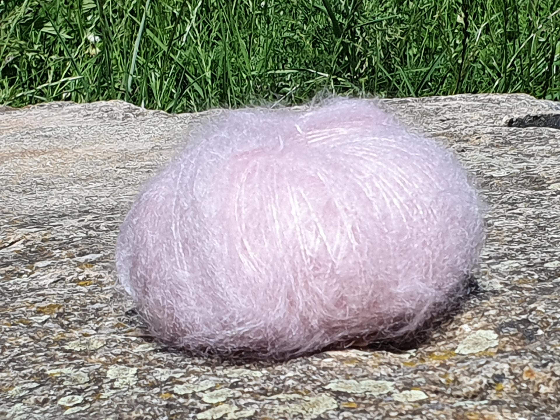 Pelote laine Mohair Primadonna rose anglais